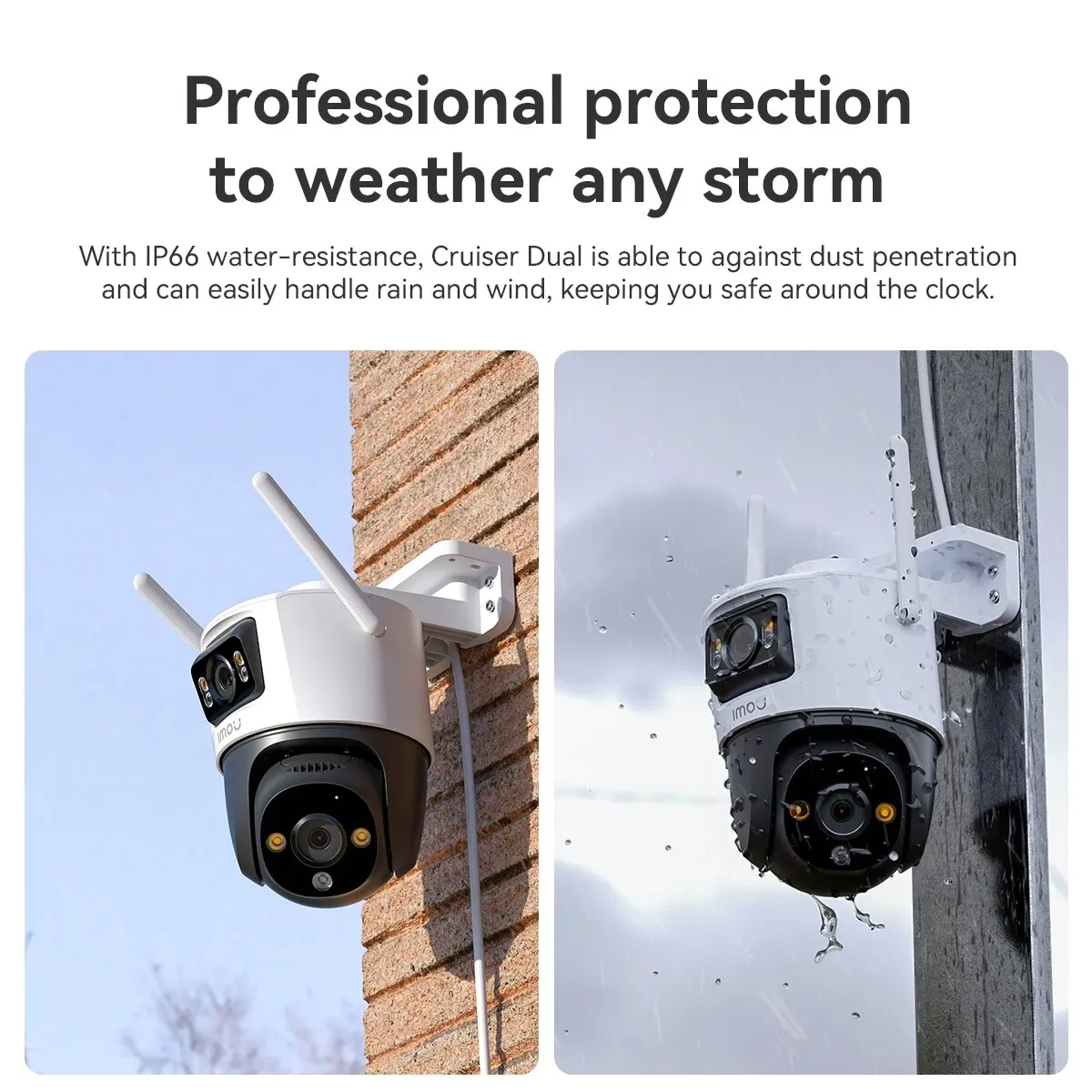 IMOU Cruiser Dual 10MP Dual Lens Outdoor PTZ WIFI IP Camera Smart AI Human and Vehicle Detection Home Security Surveillance