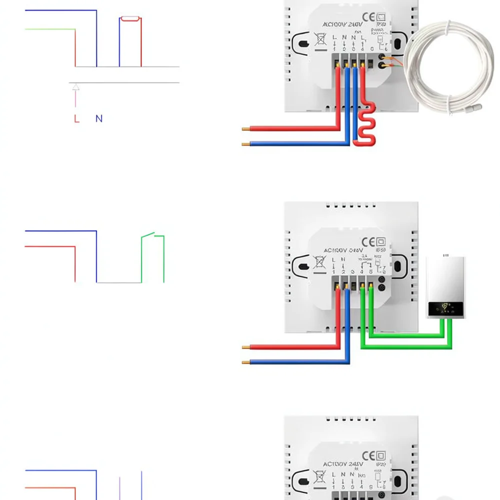 Smart WiFi Heating Thermostat Digital Temperature Control Device For Electric Underfloor And Boiler Home Automation