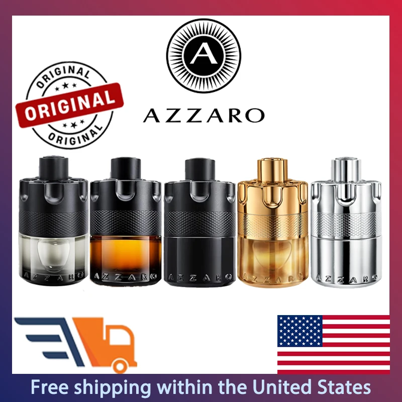 Azzaro Wanted Series Eau de Parfum Spray 100 مل عطور فرنسية أصلية كولونيا للرجال تجذب النساء فيرومونات عطر مكياج