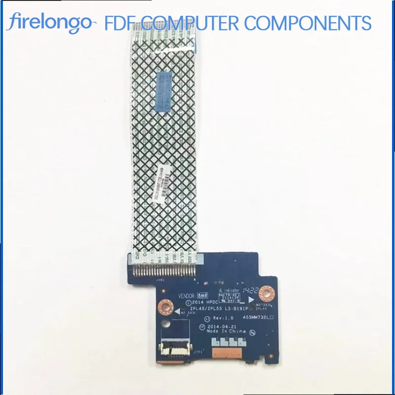 Original For HP ProBook 455 G2 Card Reader Board with Ribbon Cable LS-B191P