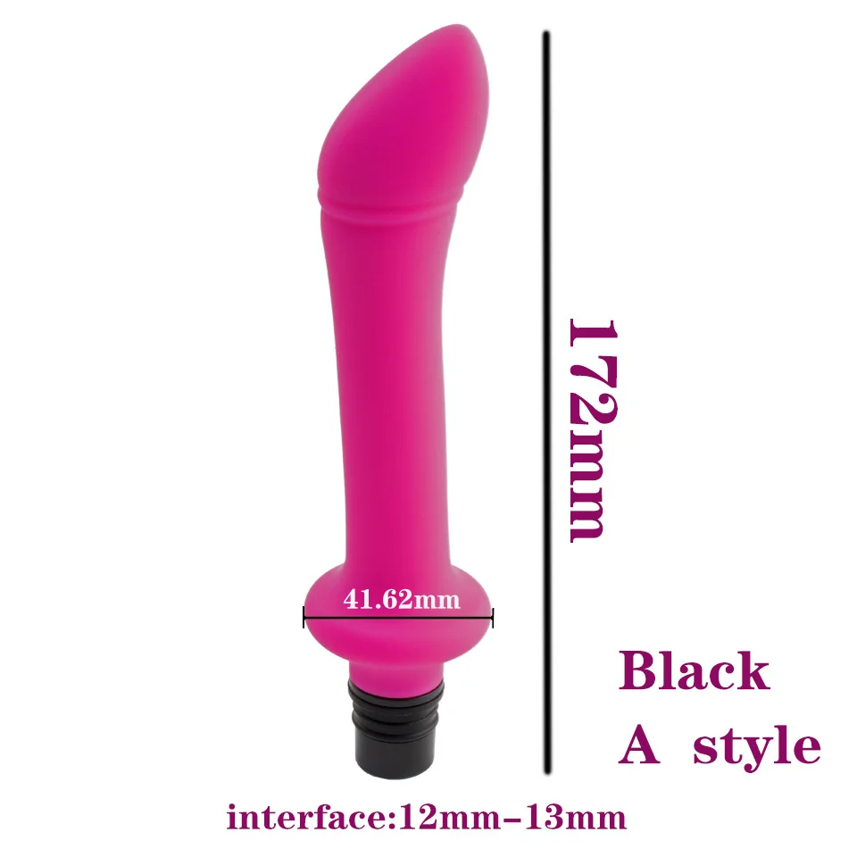 Sex Machine Accessories DTSUDU Fascia Gun Massage Head Silicone Dildo Sex Toys Men, Female Vibrators, Penis Masturbation