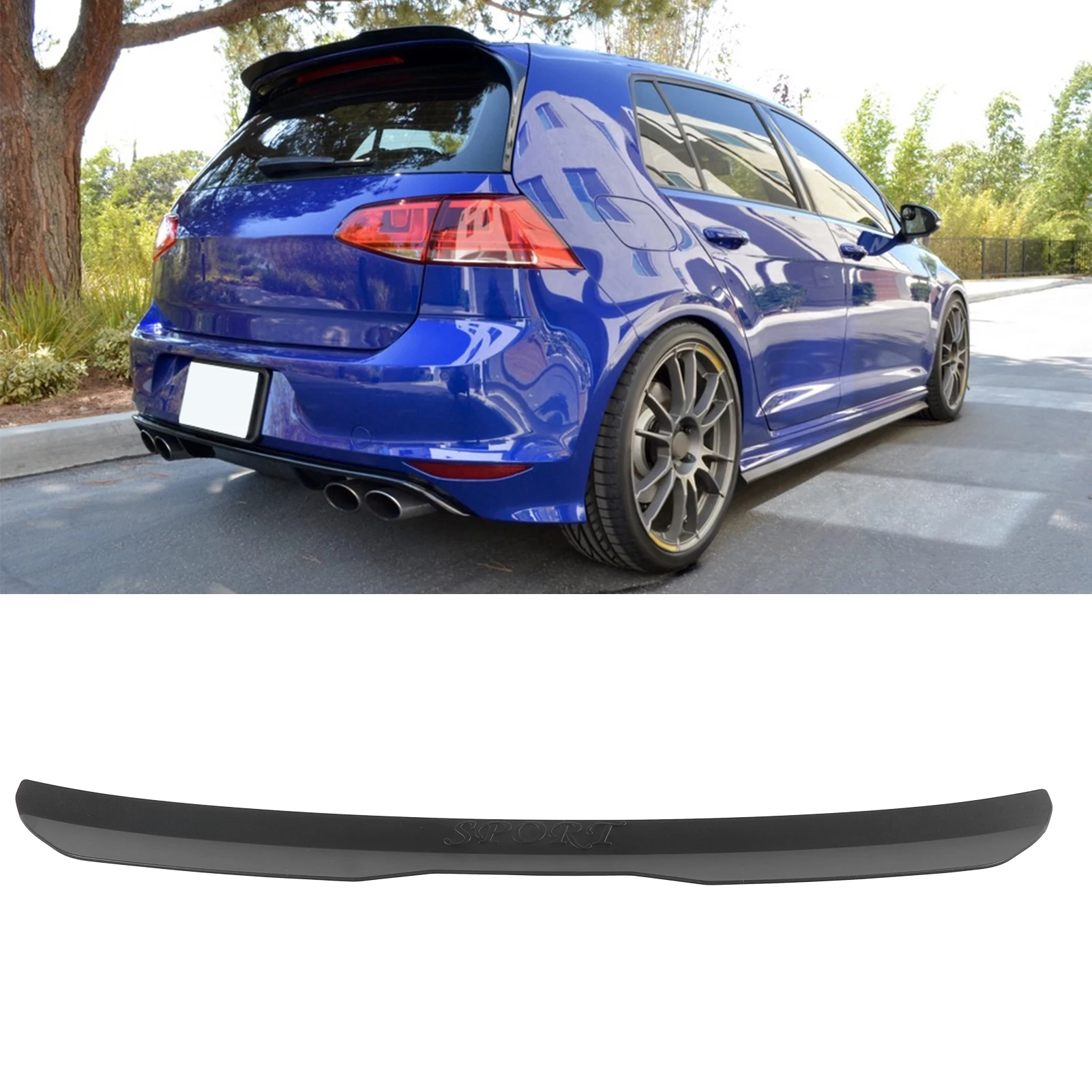 Rear Roof Spoiler Wing Two Compartment Vehicle Universal for Seat LEON Maxton MK1 Mk2 Mk3 MK4 MK5 MK6 MK7 2000‑2021