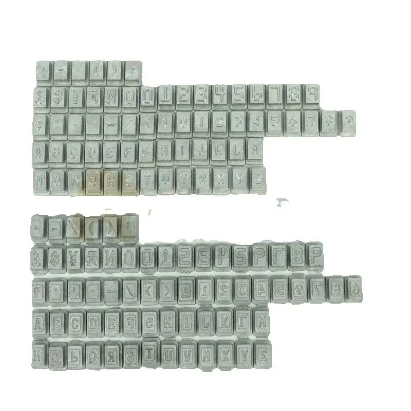 WSDM Series RCIDOS Manual PVC card embossing machine characters spare parts,price for 1pcs letters.