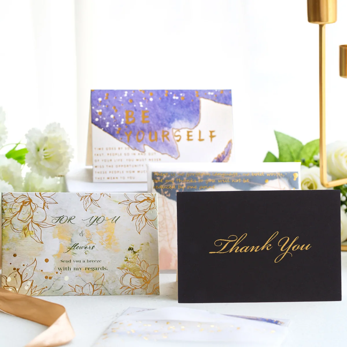 

1Set 6 Bags Blank Kraft Paper Cards DIY Greeting Christmas Words Cards Handwritten Message Exquisite Christmas Greeting Card