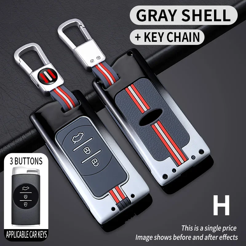 

Car Zinc Alloy Key Case Cover Buckle For Chery X70S X70M X90 Cowin k60Exeed VX RX CDM\LX PHEV Tigo 7 8 Pro Max Omoda C5 Arrizo
