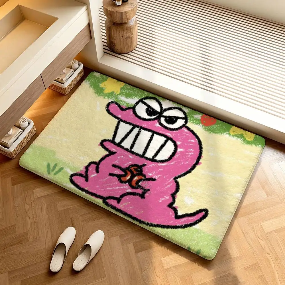 Mr.Crocodile Mountain  Shower Room Absorbent Small Floor Mat Soft Comfortable Decorative Foot Mat