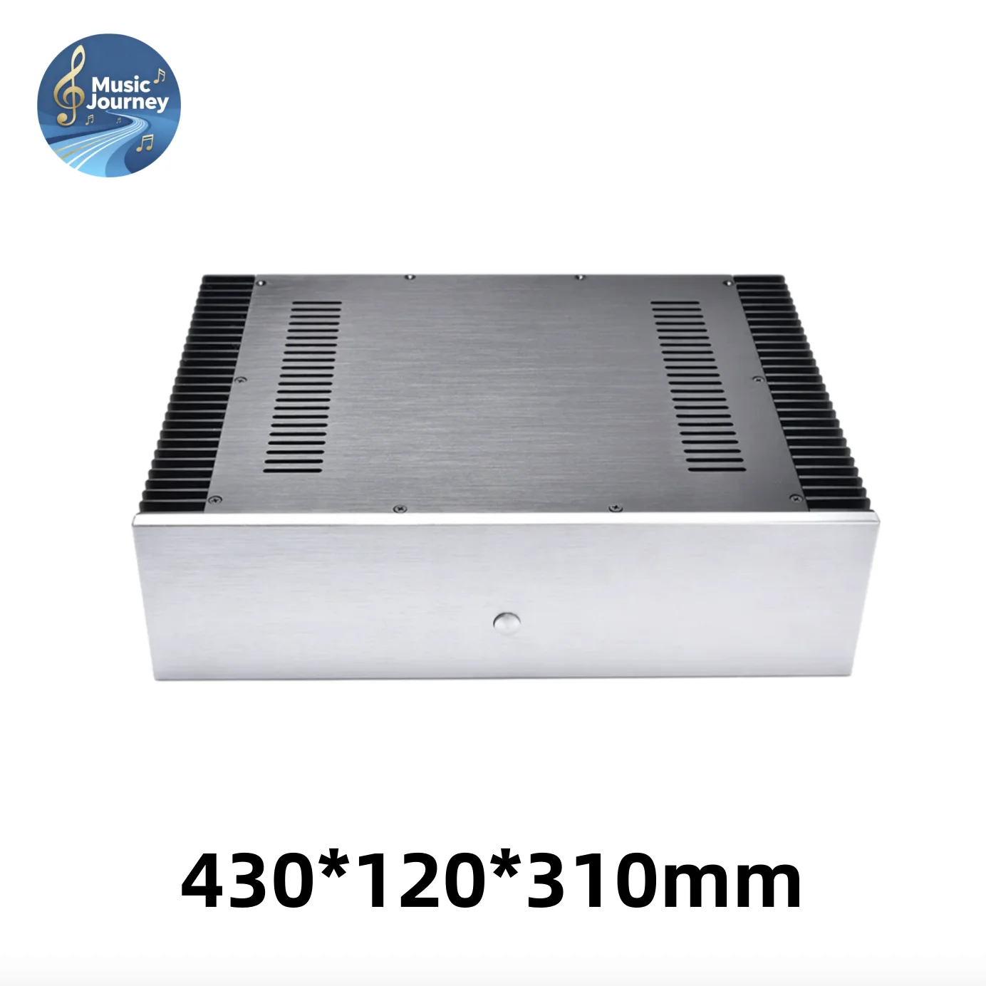 430*120*310mm All Aluminum Class A Pure Power Amp Chassis Dual‑Side Heatsink HiFi DIY Audio Enclosure Case for Home Amp Build