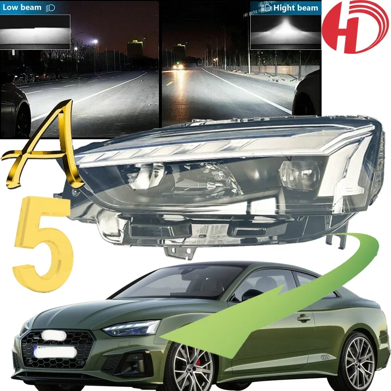 Original 2020 2021 2022 2023 2024 Headlight for Cars Audi A5 A3 Light Lamp 10000lm 400w H4 H11 H7 Car Led Headlights for Audi A5