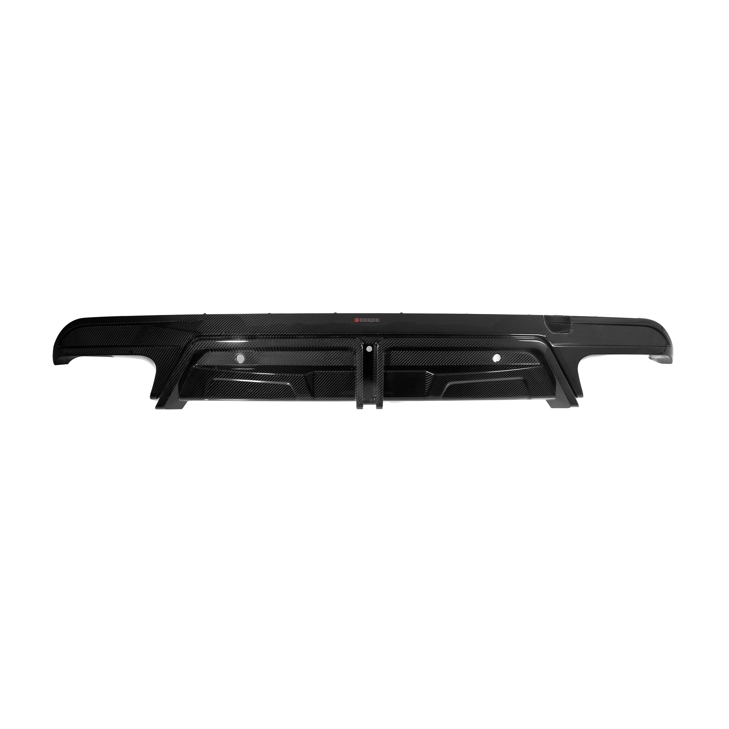 

100% Dry Carbon Fiber SQ Style Rear Bumper Diffuser Lip Without LED Light for X5M F95 X6M F96 2020+ Rear Diffuser