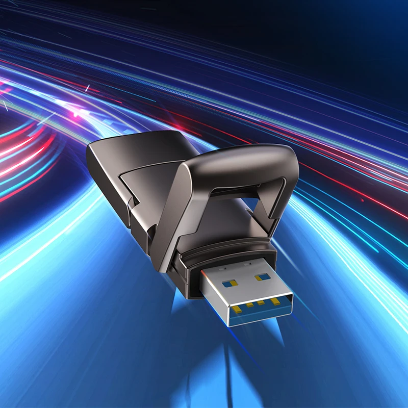 US010 High Speed Dual Port Type C Solid Flash Drive Transfer speed upto 520MB/S