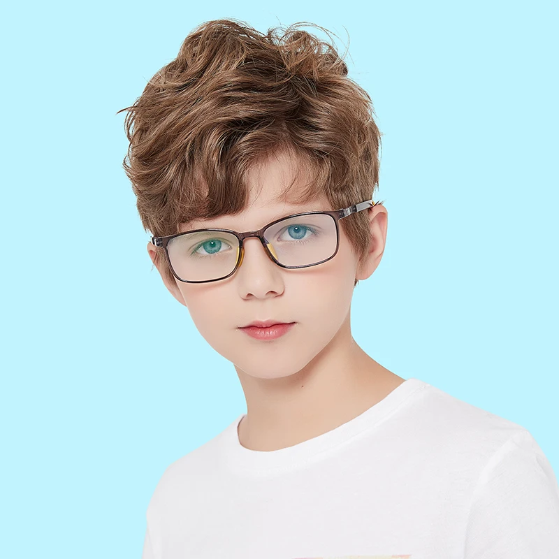 

Kid's Fashion Blue Light Blocking Computer Glasses Without Degrees Ultralight TR90 Optical Eyeglasses Frame Children's Eyewear