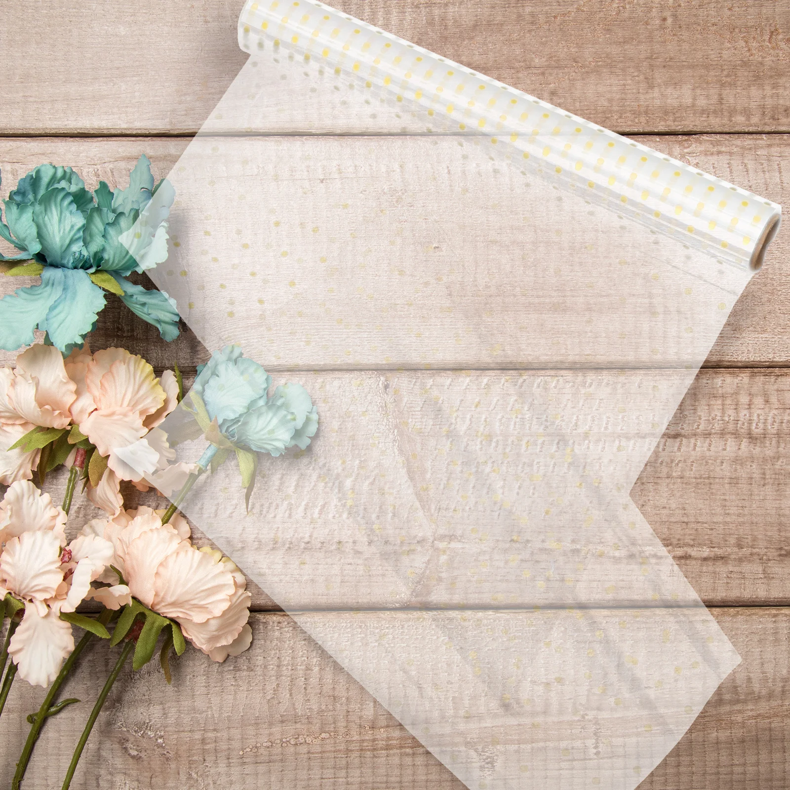 

1 Roll Transparent Flower Wrap Roll Flower Wrapping Accessory Gift Packing Film Craft Decorative Paper For Wedding Diy Chocolate