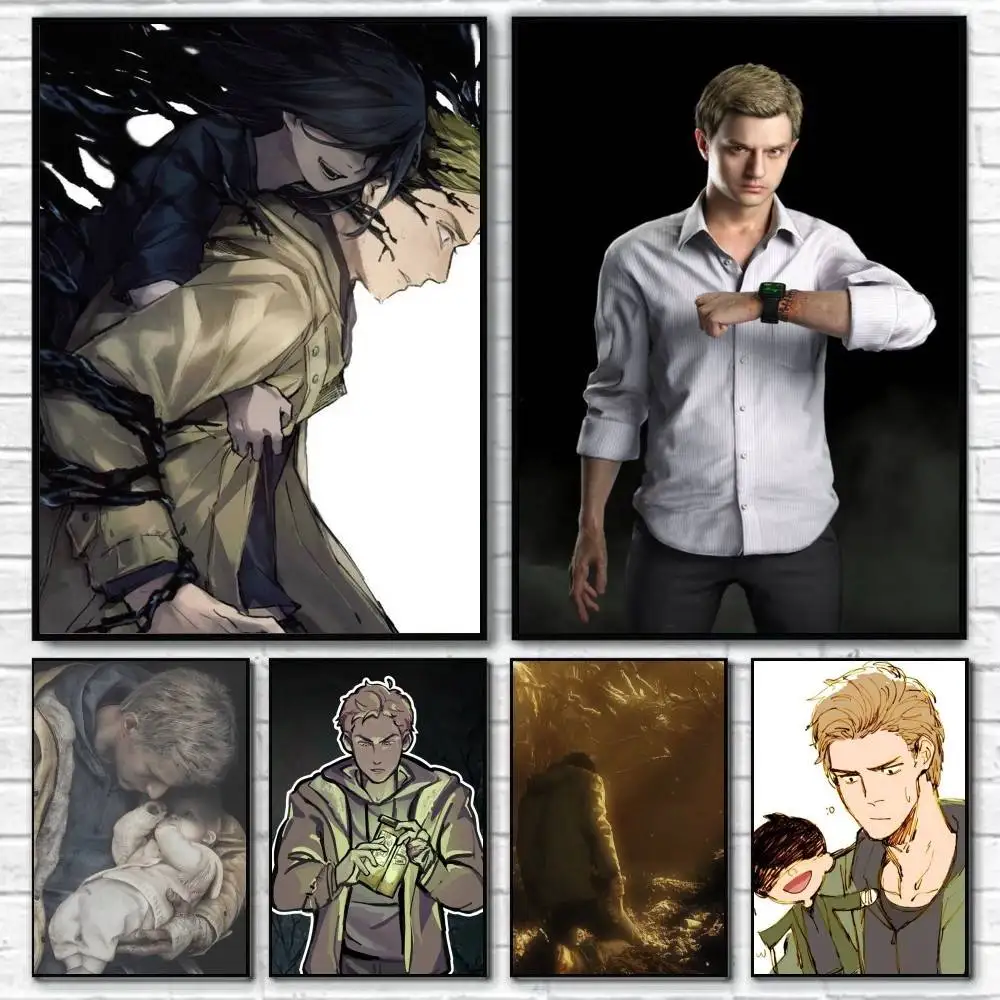 Resident evil Ethan Winters  Anime Character Poster HD Print Wall Art Home Decor
