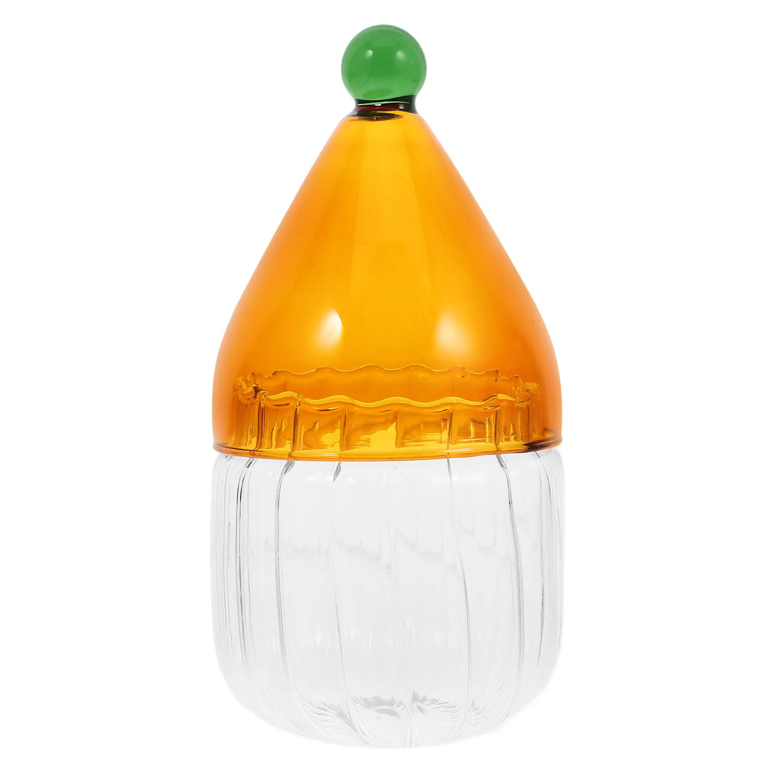 

Christmas Hat Glass Candy Jar Small Transparent Airtight Storage Jar Candy Holder Party Snack Box Tea Canisters
