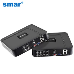 Smar – caméra de vidéosurveillance 5 en 1, DVR hybride 4CH 8CH AHDNH 1080N AHD CVI TVI CVBS 1080P fenêtre de sécurité NVR pour caméra IP AHD caméra analogique