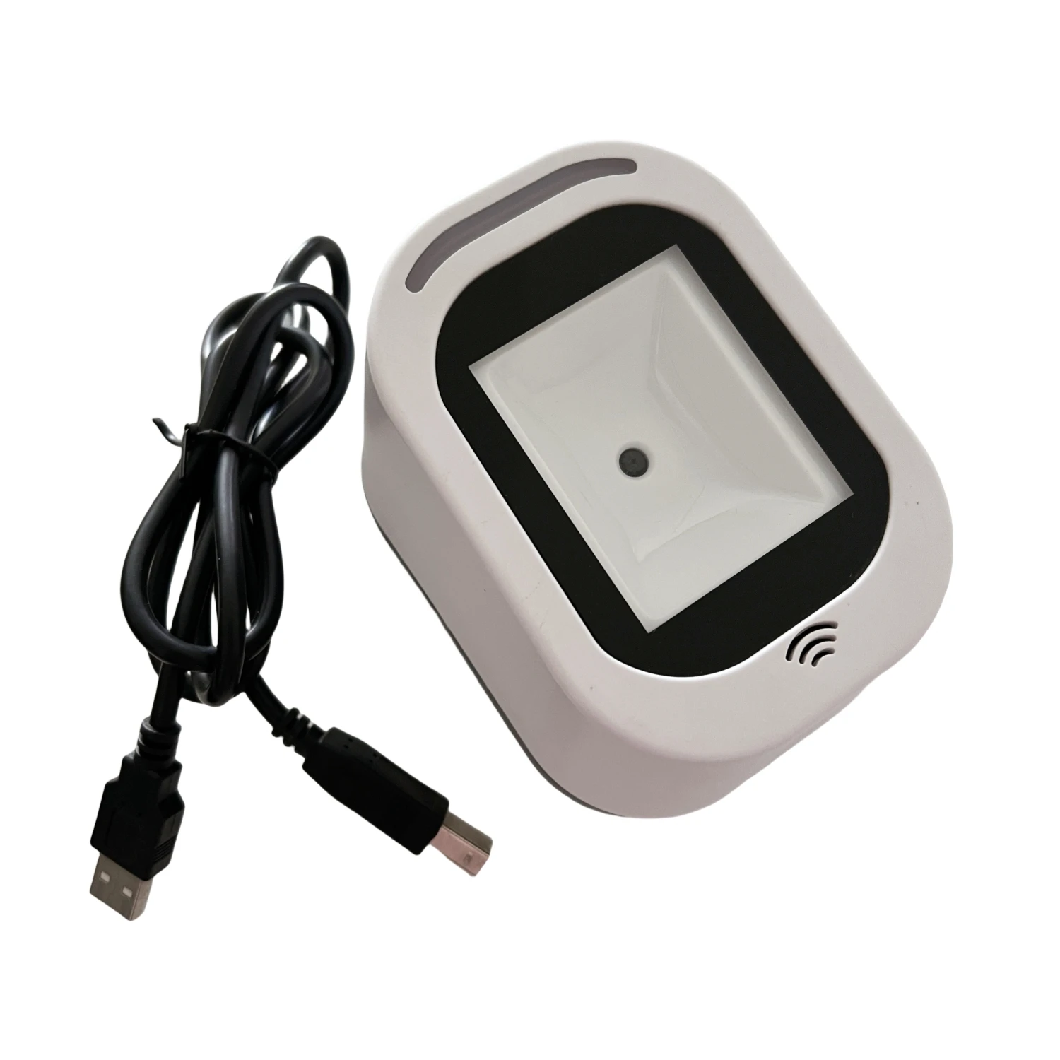 1D/2D QR Barcode Reader Scanner with Sensor Lighting USB Desk Bar Code QR Code Scanner CMOS Image High-speed Decoding