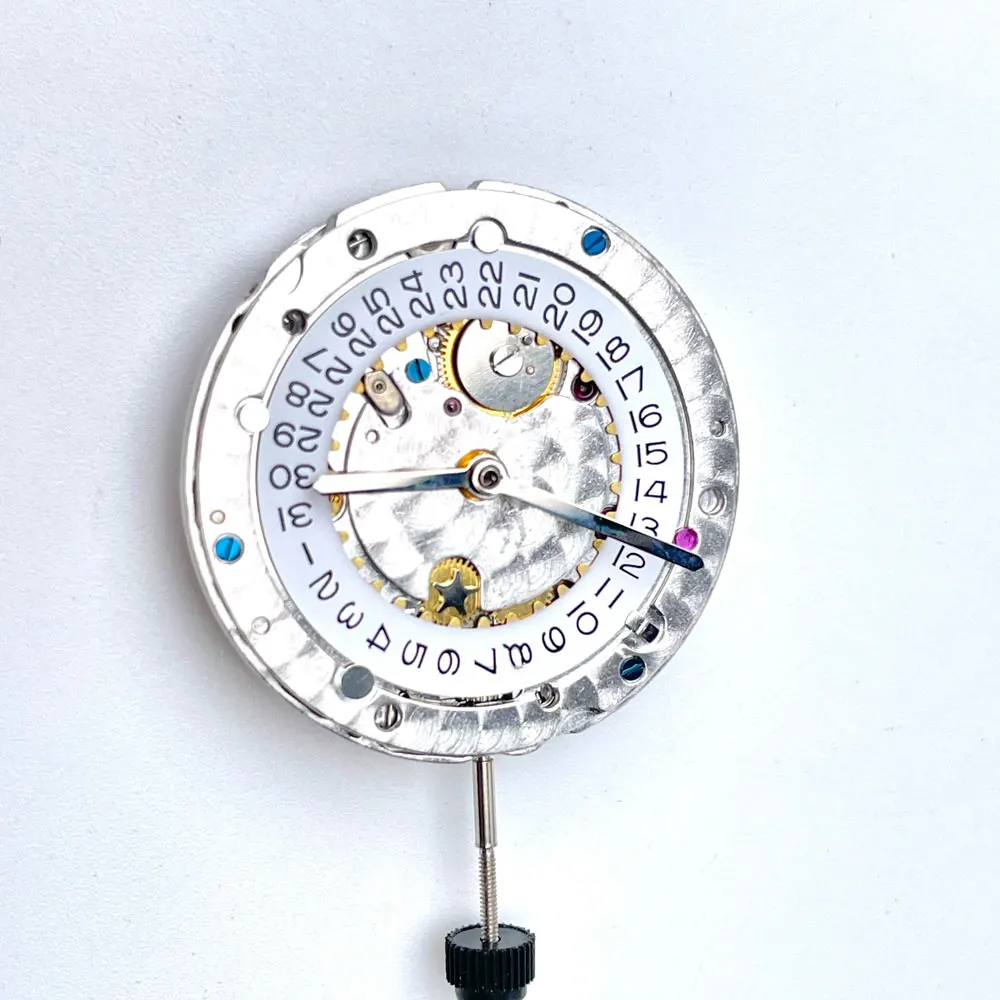 Dandong VSF Super 3135 movimiento mecánico automático volante azul movimiento de reloj VS 3135 fábrica limpia