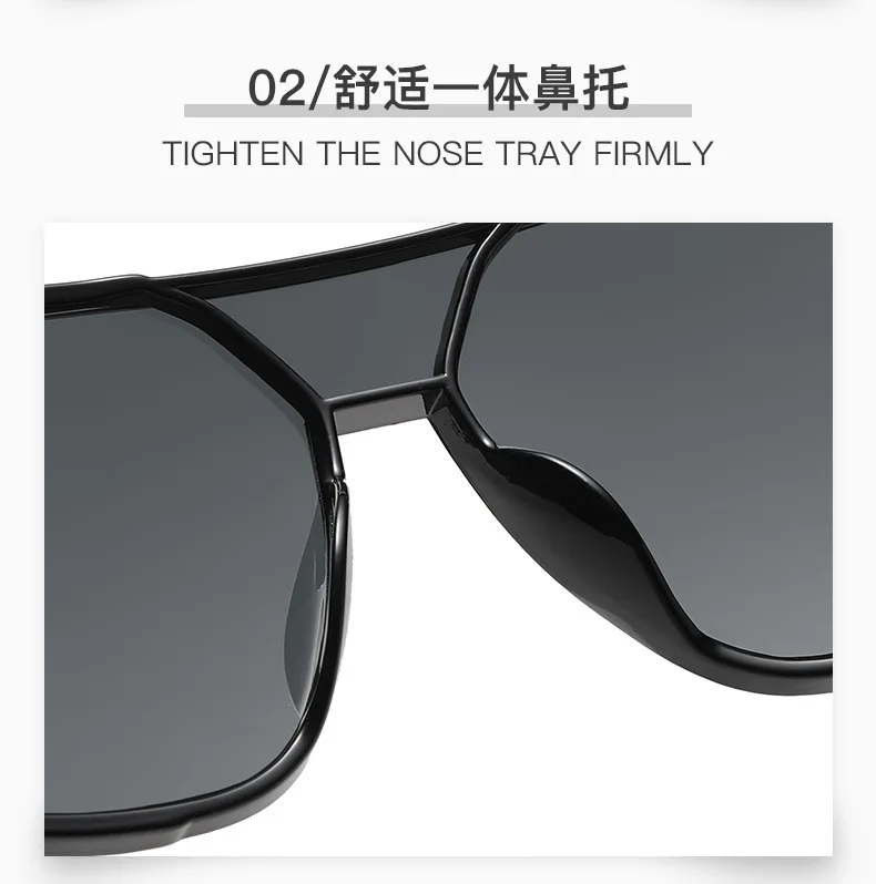Neue Vintage Quadratische Sonnenbrille für Damen und Herren Luxusmarke Große Runde Sonnenbrillen Weibliche Männliche Eyewear Sonnenbrillen für Männer Frauen – Detail 5