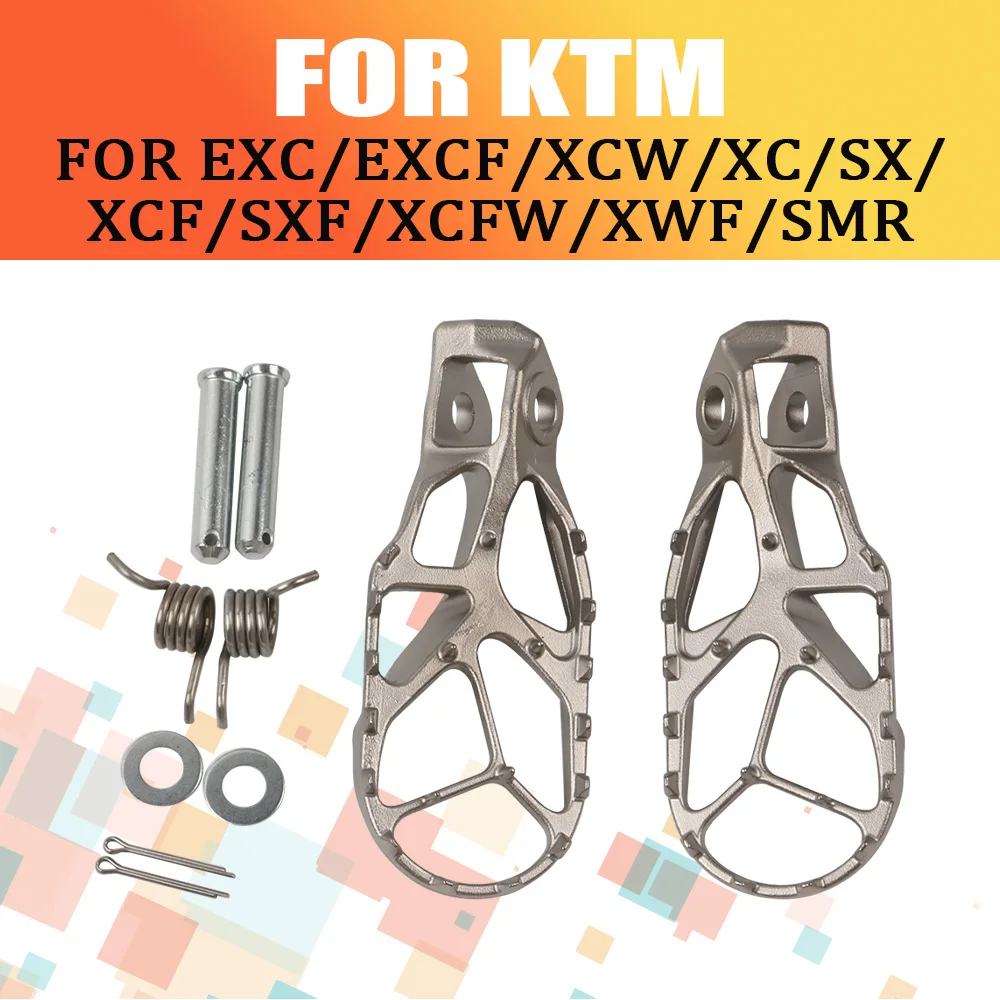

Подножки для KTM EXC EXCF XCW XC SX XCF SXF XCFW XWF SMR 125-500 2023 2024, аксессуары, подножки, подножки, подставки, пластины, педали