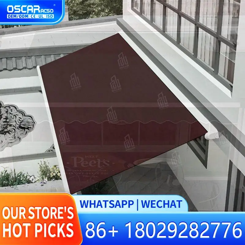 

Motorized Retractable Sunshade with Acrylic Roof for Patio Garden and Pool Outdoor Electric Awning Shelter Waterproof UV Protect