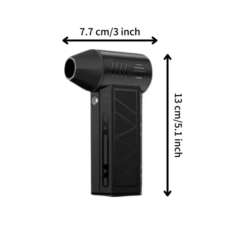 مروحة CROSSGUN Turbojet X6 منفاخ هواء قوي مروحة نفاثة توربو صغيرة لاختبار تدفق الهواء في المكتب والتخييم في الهواء الطلق