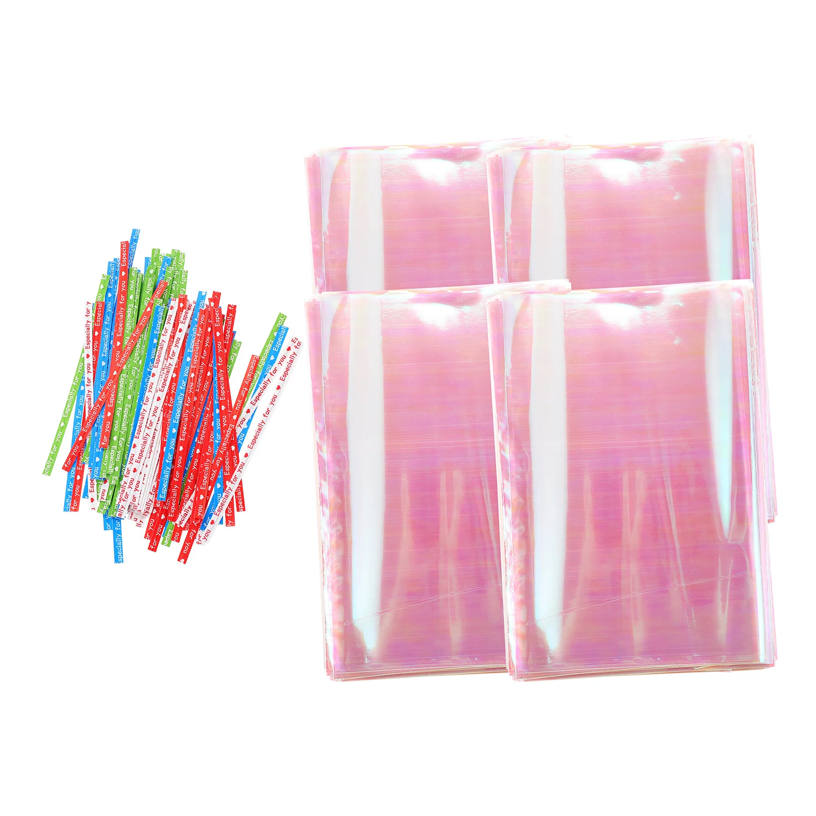 

100pcs Clear Baking Packaging Plastic Gift for Cookies Candy Desserts Holiday Party Favor Portable Storage Bags Transparent