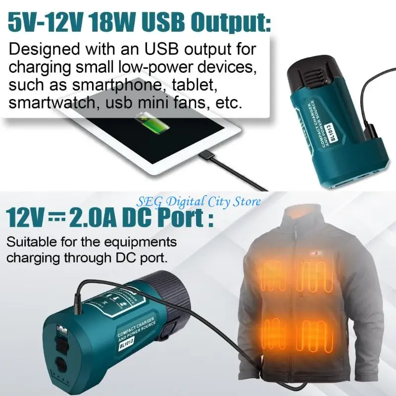 

U75B 12V Power Sources Charging Module For BL1013 BL1014 Battery With Multiple Output Option