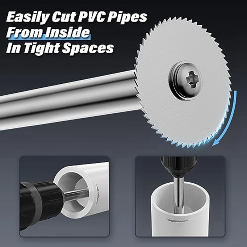 PVC Pipe Cutter, Plumbing Tools 1-1/4 Inch Saw Blade Handy Giftfor Plumber Man Dad Husband Metal