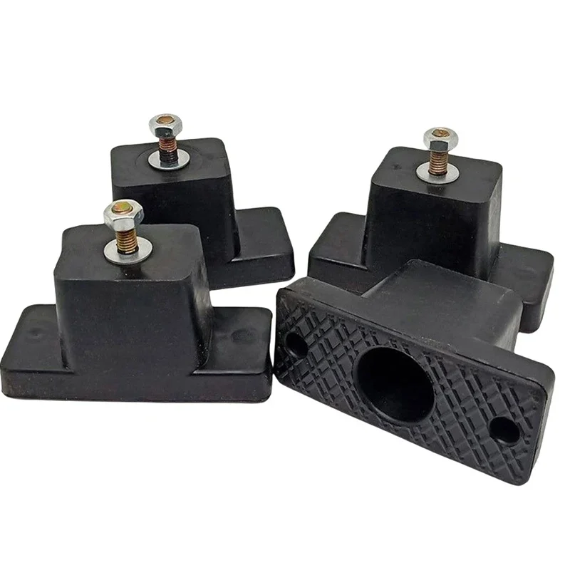 

4Pack Cushion Air Conditioner Rubber Vibration Mounting Bracket Shock Absorbing Anti-Vibration Isolator Pads Bracket