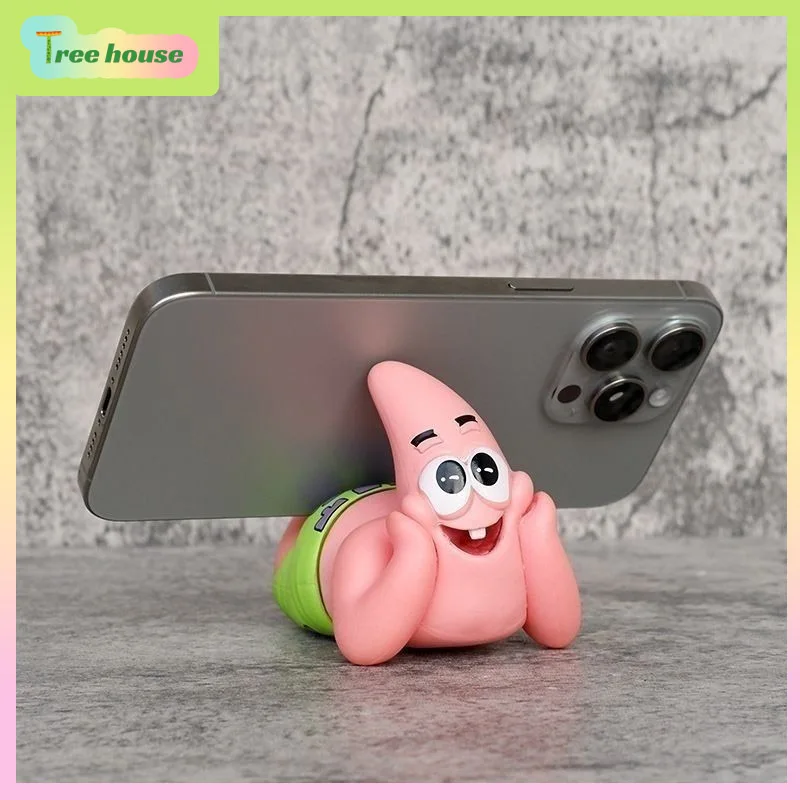 Patrick Star Mobile Phone Holder SpongeBob SquarePants Cute Car Mounted Decoration Model Pendant Hristmas Birthday Gift