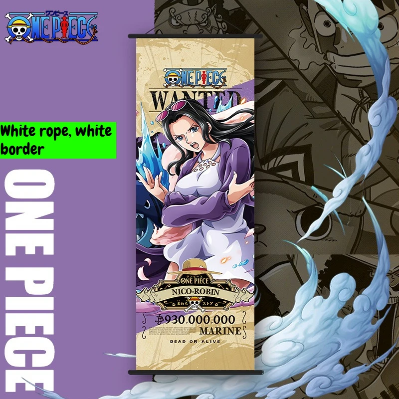 Nieuwe One Piece Lange Wandrol Cartoon Monkey D. Luffy Scroll Poster Anime Merchandise Vakantiecadeau Kamerdecoratie