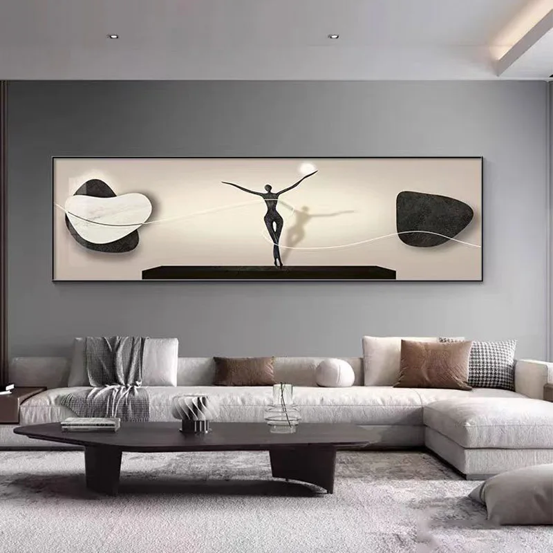 Abstract Character Bedroom Bedside Decoration Painting Modern And Minimalist Master Bedroom Room Hotel Hanging Painting