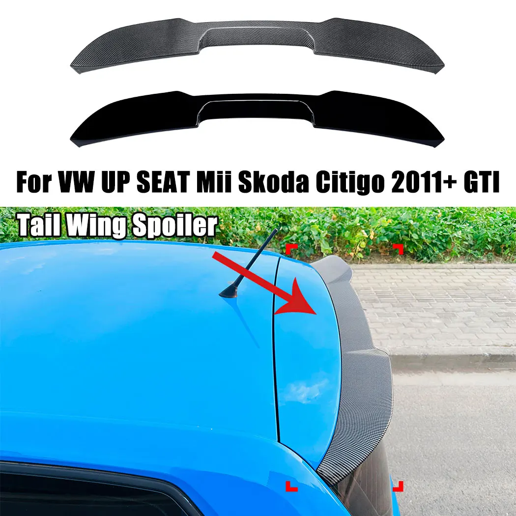 

Для VW UP SEAT Mii Skoda Citigo 2011+ GTI Автомобильный верхний задний крыло, разделитель багажника на крышу, фиксированный спойлер ветрового крыла, высококачественный АБС-пластик