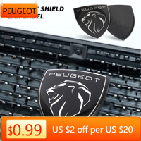 2025 Hot Car Original Front Hood Badge Decal Accessories For Peugeot 308 408 508 RCZ  205 208 3008 2008 108 206 207 307 407 107