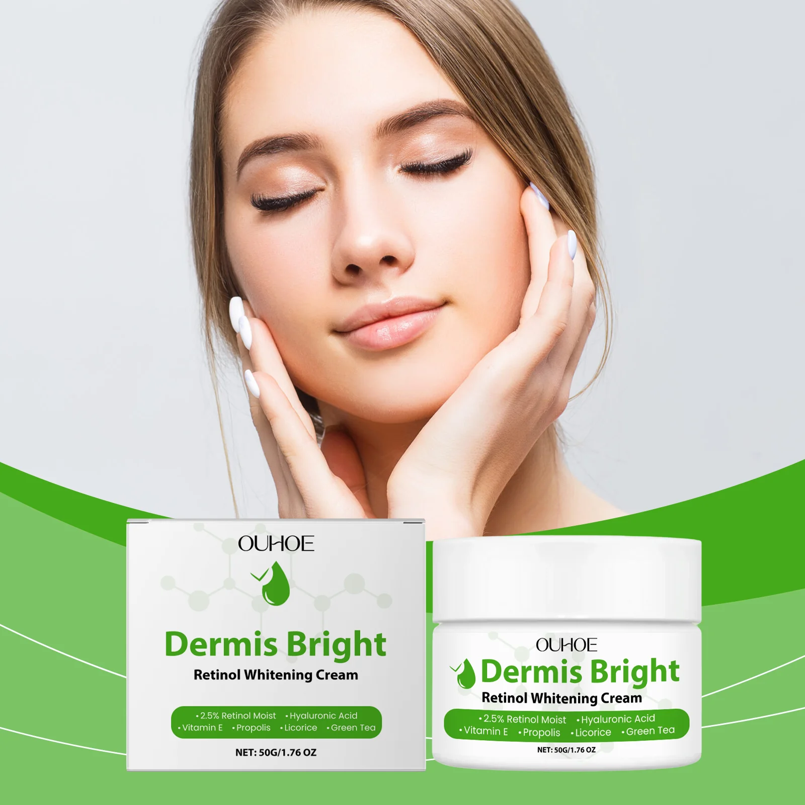 Retinol Brightening Cream Retinol Firming, Smooth, Elastic Skin Moisturizing, Glossy Skincare Cream