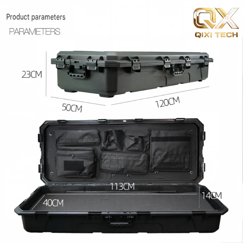 Universal Hard Shell Roof Luggage Box Waterproof Heavy‑Duty Large Capacity Roof Cargo Storage Case for SUV Off‑Road Road Trip