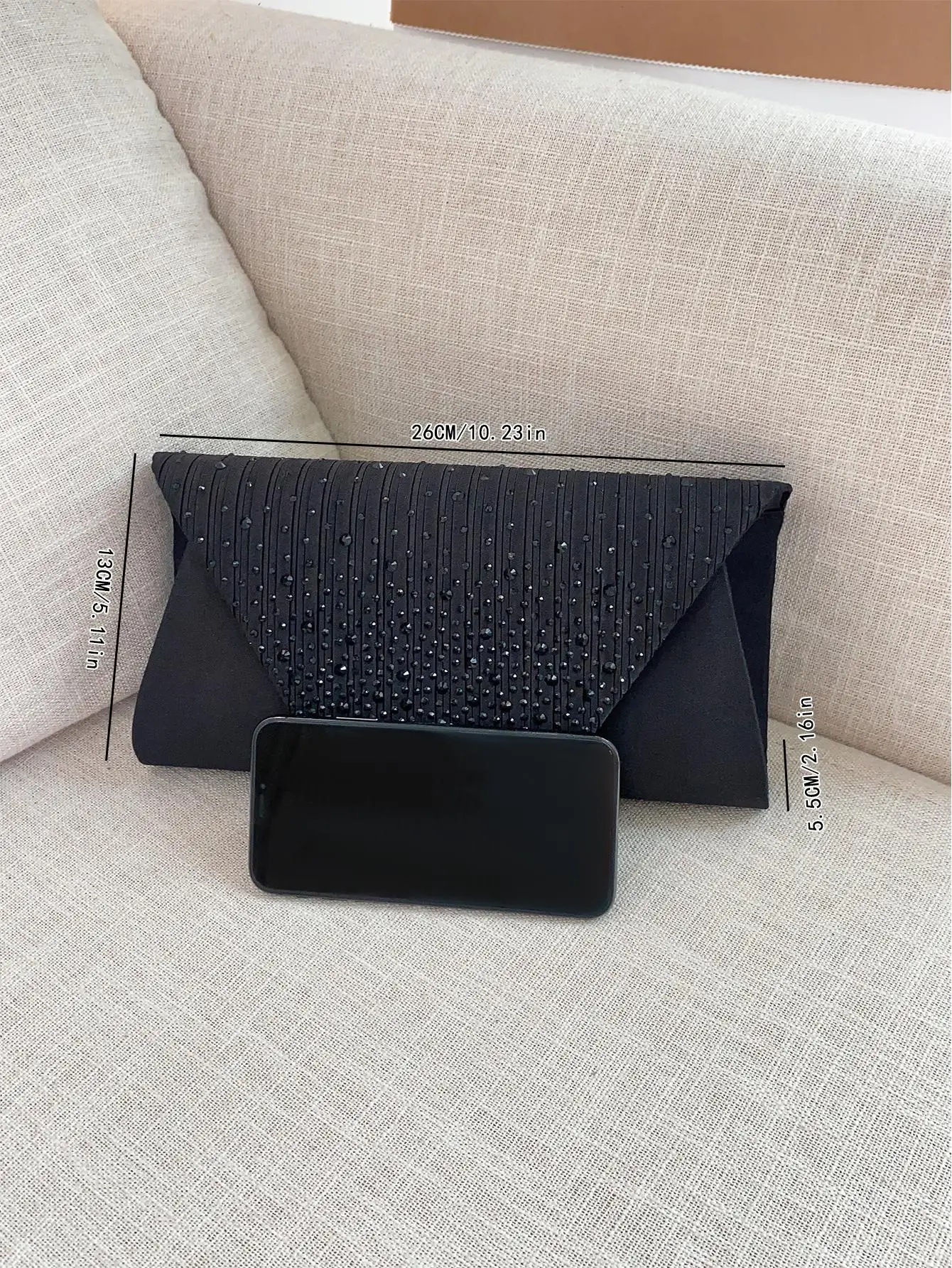 حقيبة كتف لامعة بسلسلة من حجر الراين: مشبك مغناطيسي، حقيبة يد عصرية أنيقة لحفلات أعياد الميلاد/السهرة