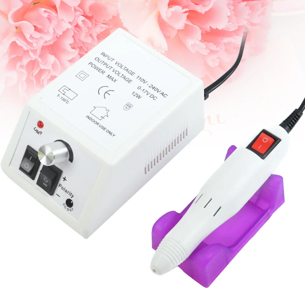 ماكينة حفر الأظافر الكهربائية 20000 مجموعة مانيكير وباديكير احترافية مع 6 لقم معدنية و6 أشرطة صنفرة للطبيعة #1