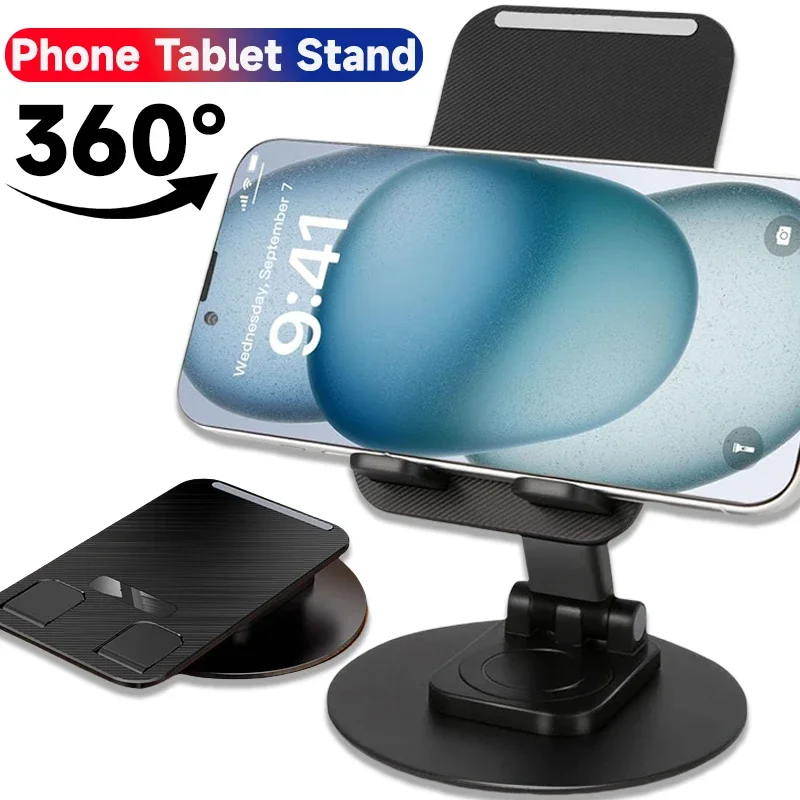 Cell Phone Stand Adjustable Angle Height Mobile Phone Tablet Holder for Desk Fully Foldable/Portable Phones Bracket Support