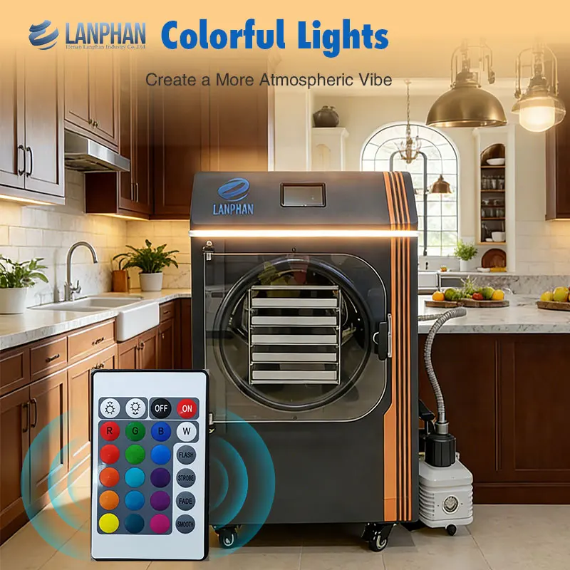 High Efficiency Home Lyophilizer Small Freeze Drying Machine For Family Use Homemade Pet Treats And Food Storage