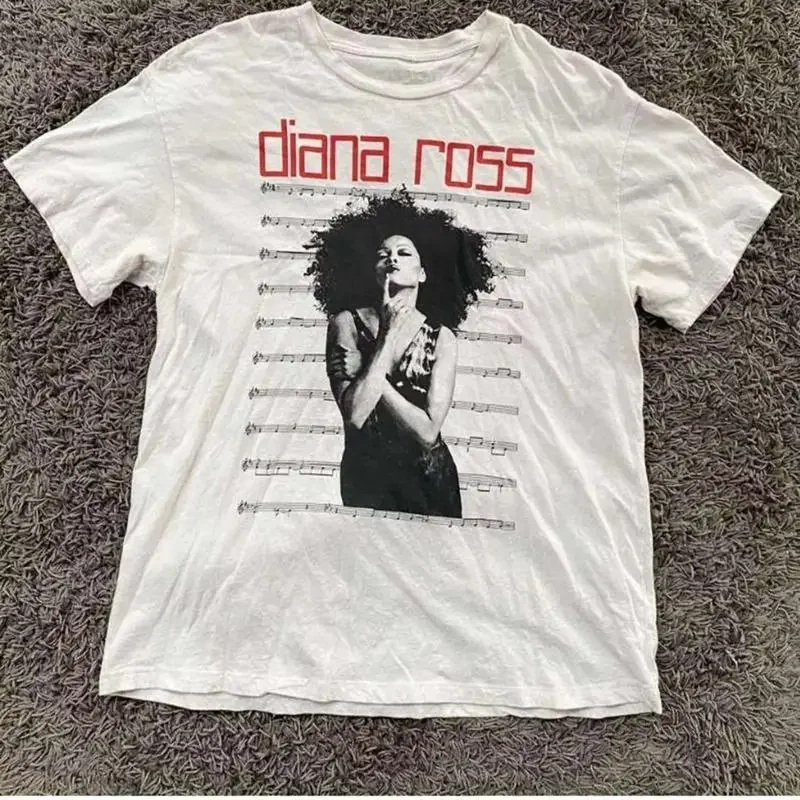 Diana Ross Cotton White All Sizes T Shirt