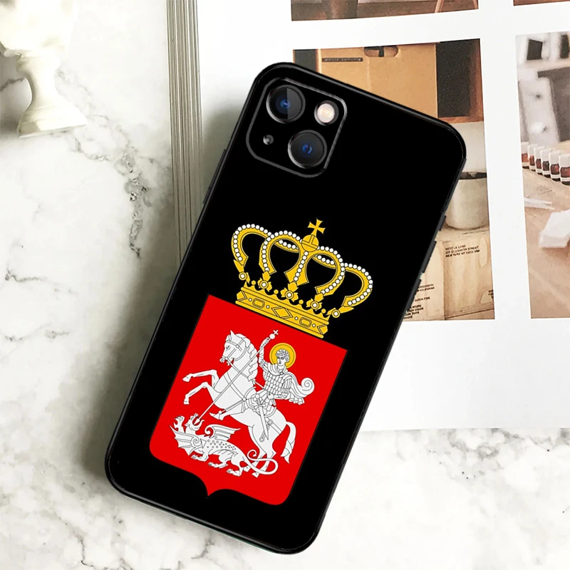 Georgia Flag Case For iPhone 15 16 11 12 13 14 Pro Max 7 8 Plus XR X XS Max 12 13 Mini Back Cover