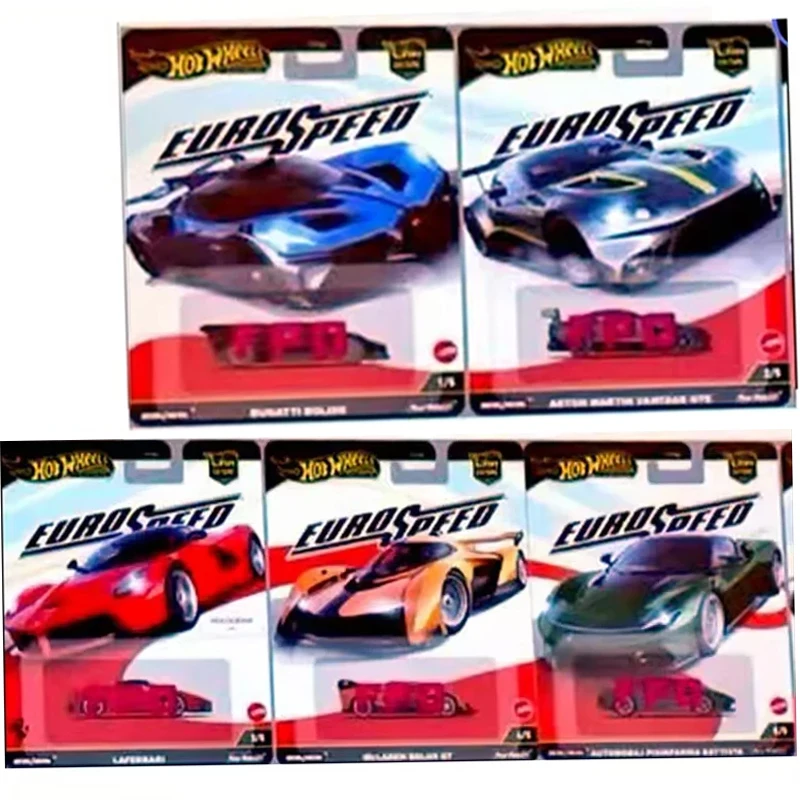 1/64 Genuino Hot Wheels Euro Velocità Premium Auto Cultura Veicolo In Metallo McLaren Ferrari Bugatti Aston Martin Ragazzi Giocattoli Modelli di Rider