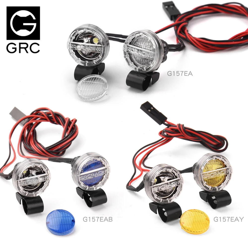 GRC 16mm circular spotlight off-road headlight searchlight applied to 1/10 RC remote control car TRX-4 SCX10 TRX-6