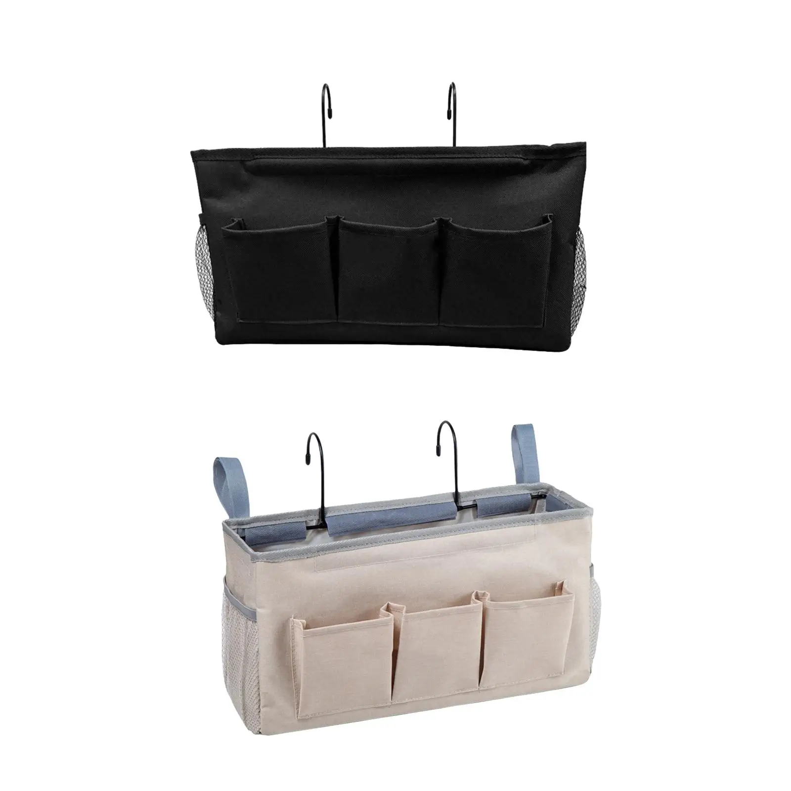 حقيبة تخزين بجانب السرير، منظم تخزين السرير المعلق لغرفة النوم والمدرسة