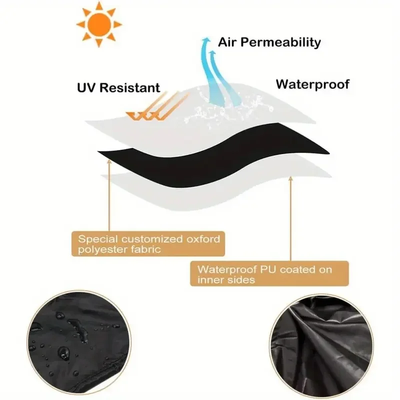 أغطية الغسالة والمجفف مقاومة للماء مع سحاب مناسب لمعظم آلات التحميل الأمامي، وحماية الأجهزة، وغطاء الغسالة