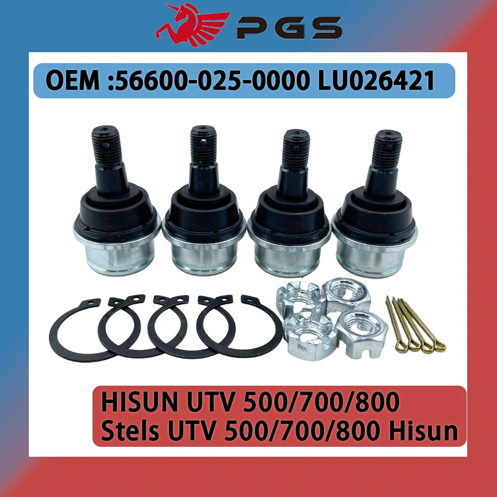 

4PCS Ball Joint For HISUN UTV 500 700 800 Stels UTV 500 700 800 Hisun 56600-025-0000 LU026421