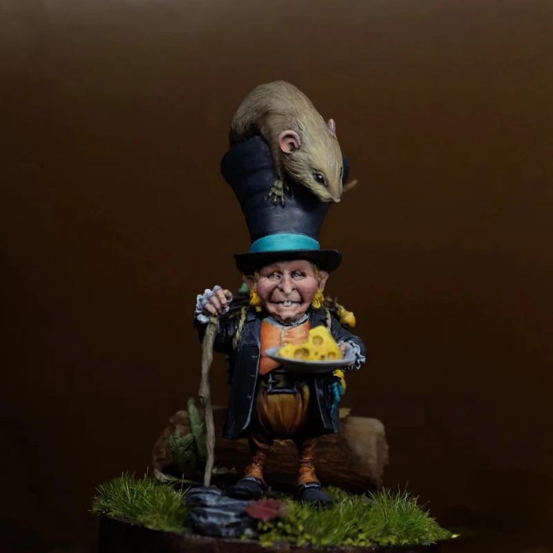 

Dwarves and Mice Diy Resin Figure 1/24 Scale Miniatures Assembled Model Kit Unassembled Diorama and Unpainted Figurines Toys