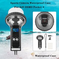 Sports Camera Waterproof Case Diving Housing Underwater 60M with Lanyard Replacement For DJI Osmo Pocket 2 Action Camera