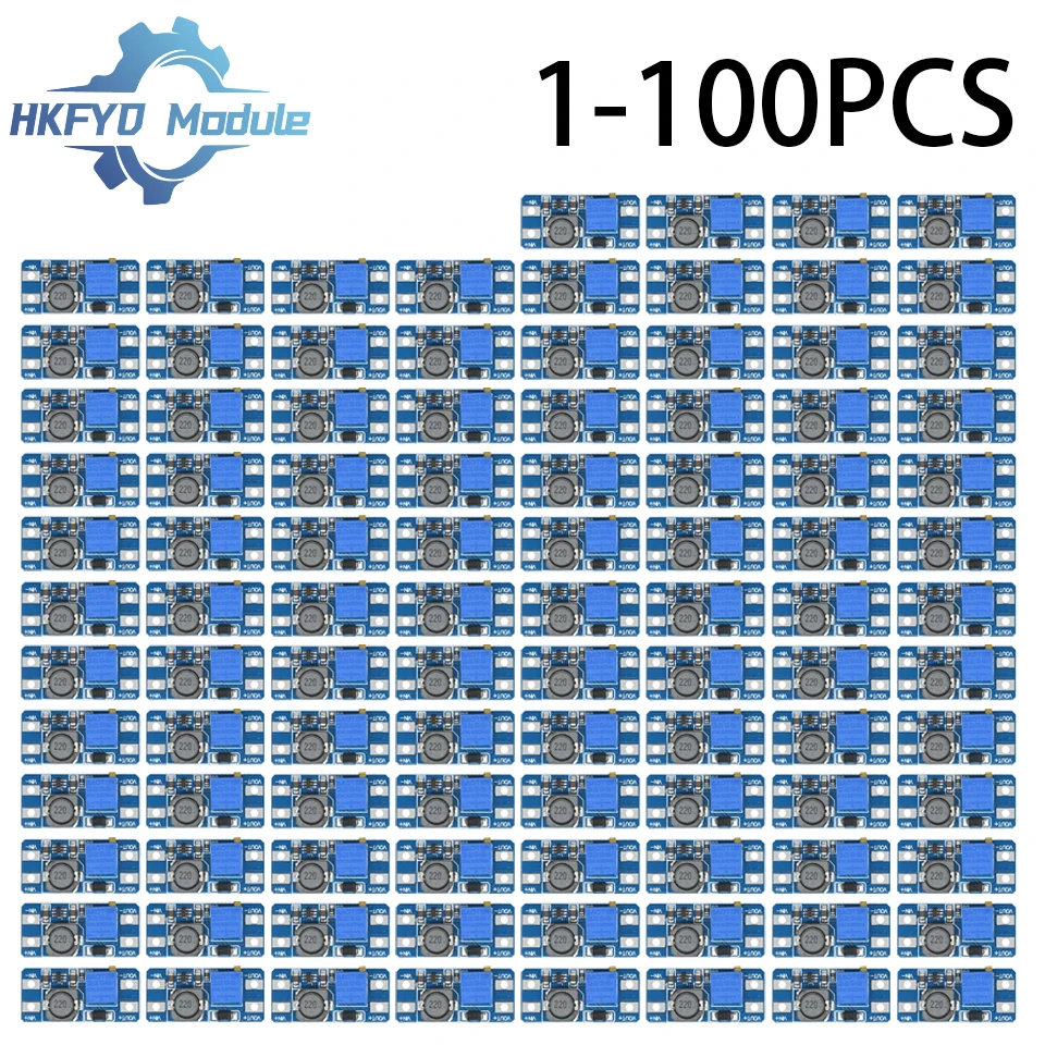 Modulo boost DC-DC MT3608 da 1-100 pezzi – Modulo di alimentazione step-up 28 V 2 A per Arduino, batterie e progetti elettronici fai-da-te